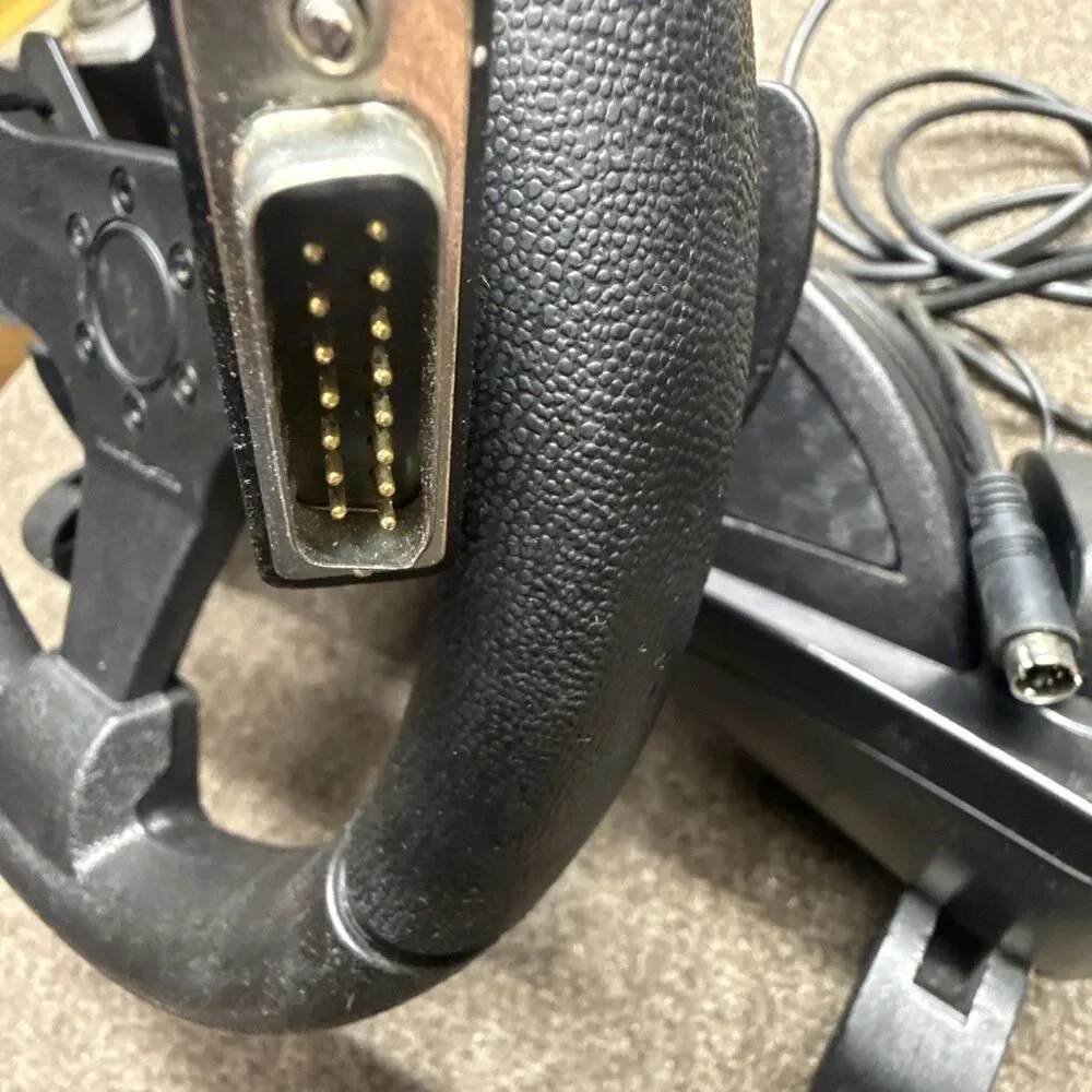 Thrustmaster Nascar Sprint Racing Steering Wheel & Pedals PC Computer 15-pin